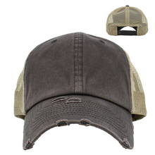 Load image into Gallery viewer, Low Profile and Unstructured Trucker Hat, Mesh back, Unisex