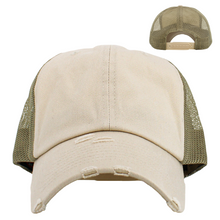 Load image into Gallery viewer, Low Profile and Unstructured Trucker Hat, Mesh back, Unisex