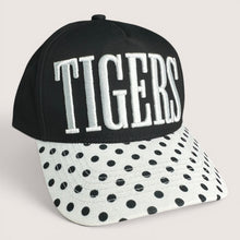 Load image into Gallery viewer, Tigers Black and White Polka Dot Cap