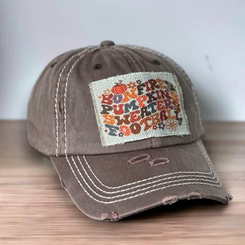 Retro - Bonfires, Pumpkins, Sweaters, Football -Patch Hat