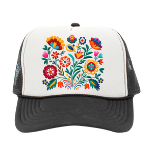 Vibrant Flowers Trucker Hat