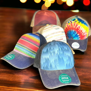 Group of trucker hats