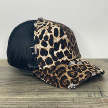 Load image into Gallery viewer, Leopard Print Game Day Patch Trucker Hat