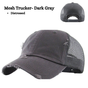 Beautiful Crazy- Low Profile Mesh Trucker Hat - Choose Your Hat Color