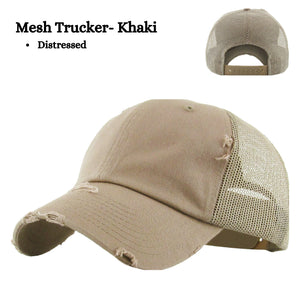Beautiful Crazy- Low Profile Mesh Trucker Hat - Choose Your Hat Color