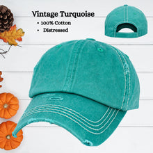 Load image into Gallery viewer, Vintage Washed Patch Hat / Pumpkin Patch Beige Patch / 9 Hat Color Choices