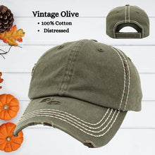 Load image into Gallery viewer, Vintage Washed Patch Hat / Pumpkin Patch Beige Patch / 9 Hat Color Choices