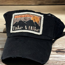 Load image into Gallery viewer, Take a Hike Patch Hat - Choose Hat Color - Mesh Baseball Cap - Hiking Baseball Cap - Adventure Seeker Hat