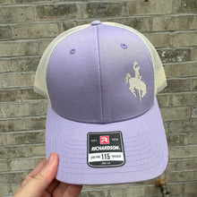 Load image into Gallery viewer, Embroidered Cowboy Cap, Richardson 115, Lilac Birch Mesh Trucker Hat