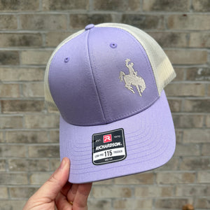 Embroidered Cowboy Cap, Richardson 115, Lilac Birch Mesh Trucker Hat