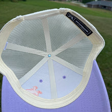 Load image into Gallery viewer, Embroidered Cowboy Cap, Richardson 115, Lilac Birch Mesh Trucker Hat