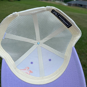Embroidered Cowboy Cap, Richardson 115, Lilac Birch Mesh Trucker Hat