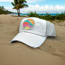 Load image into Gallery viewer, Here Comes the Sun Trucker Hat- Embroidered Patch - Choose Your Hat Color