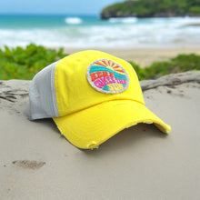 Load image into Gallery viewer, Here Comes the Sun Trucker Hat- Embroidered Patch - Choose Your Hat Color