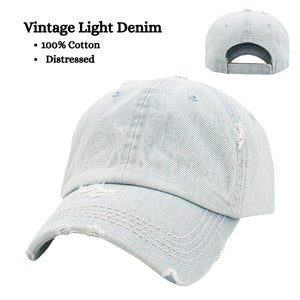 Rustic Washed Dad Hat, Distressed, Blank Hats, Add Your Own Patch