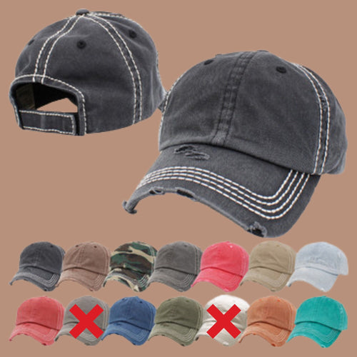 Rustic Washed Dad Hat, Distressed, Blank Hats, Add Your Own Patch