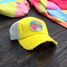 Load image into Gallery viewer, Here Comes the Sun, Embroidered Patch, Trucker Hat - Choose Color