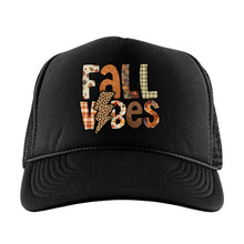 Load image into Gallery viewer, Black Trucker Hat, Take a Hike Print, High Profile Rope Trucker Hat, Sassy Trucker Hat