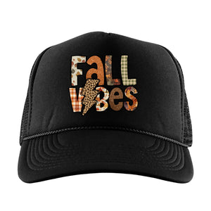 Black Trucker Hat, Take a Hike Print, High Profile Rope Trucker Hat, Sassy Trucker Hat