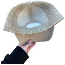 Load image into Gallery viewer, Tan Trucker Hat, Hem of His Garment, Hat Chain, Matthew 9:20-22 Christian Hat