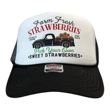 Load image into Gallery viewer, Fresh Strawberries Retro Trucker Hat