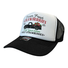 Load image into Gallery viewer, Fresh Strawberries Retro Trucker Hat