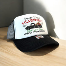 Load image into Gallery viewer, Fresh Strawberries Retro Trucker Hat