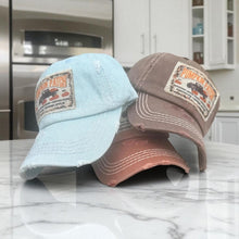 Load image into Gallery viewer, Vintage Washed Patch Hat / Pumpkin Patch Beige Patch / 9 Hat Color Choices