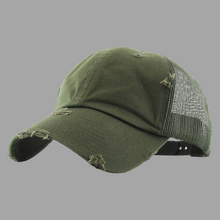 Load image into Gallery viewer, Low Profile and Unstructured Trucker Hat, Mesh back, Unisex