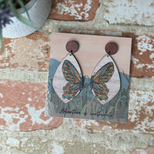 Load image into Gallery viewer, Colorful Butterfly Earrings