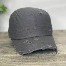 Load image into Gallery viewer, dark gray cadet hat