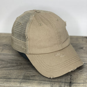 Mesh High Ponytail Baseball Caps - Choose your Color