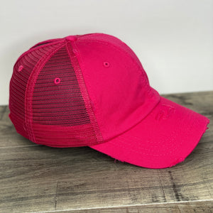 Mesh High Ponytail Baseball Caps - Choose your Color
