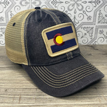 Load image into Gallery viewer, Colorado Flag Patch Trucker Hat