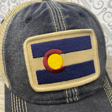 Load image into Gallery viewer, Colorado Flag Patch Trucker Hat