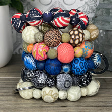 Load image into Gallery viewer, Coral Crush Wrist Keychain - Polymer Clay