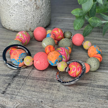 Load image into Gallery viewer, Small Coral Crush Small Wrist Keychain
