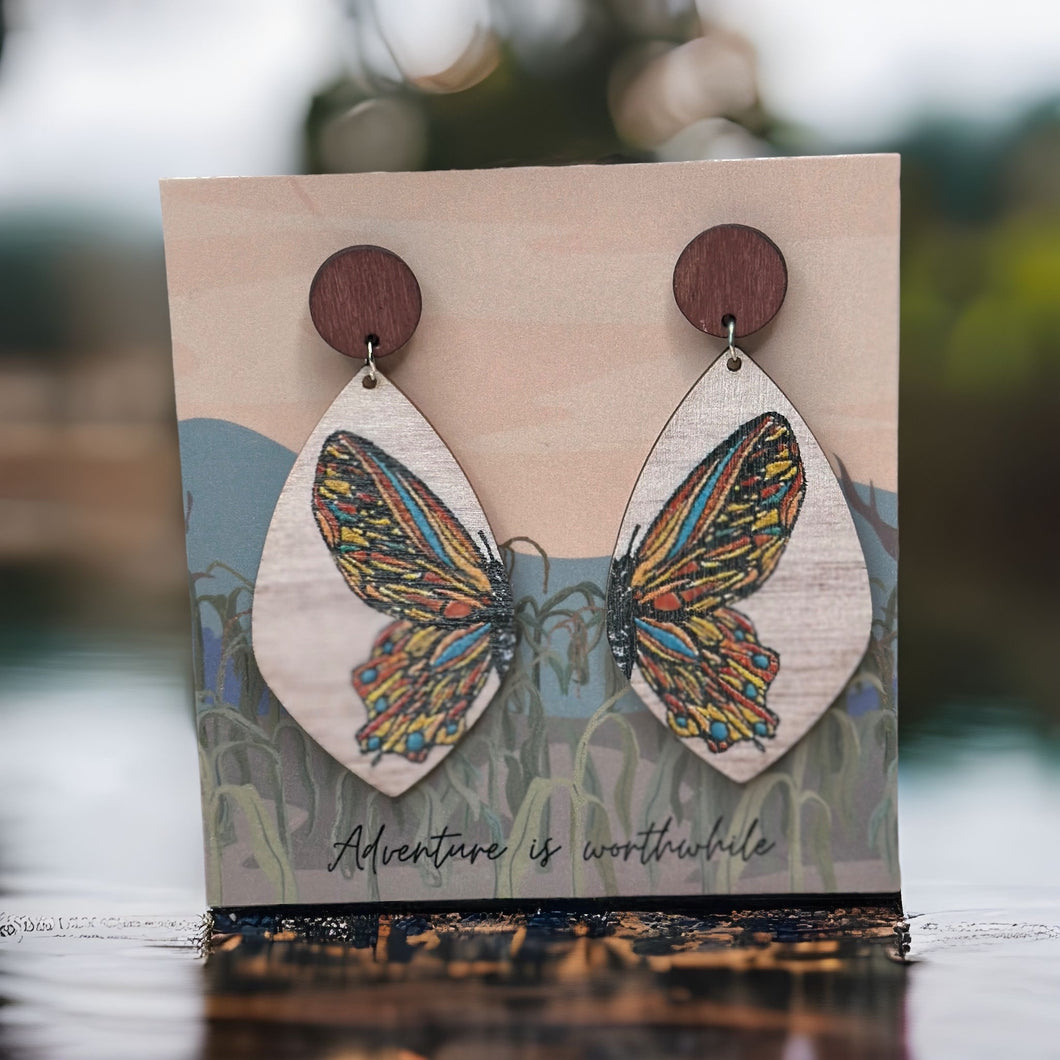 Colorful Butterfly Earrings