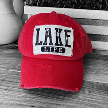 Load image into Gallery viewer, Lake Life, Vintage Lake Life Patch, Patch Hat, Women&#39;s Trucker Hat, Choose Your Hat Color