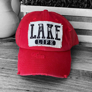 Lake Life, Vintage Lake Life Patch, Patch Hat, Women's Trucker Hat, Choose Your Hat Color