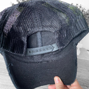 River Life, Patch Hat, Black Trucker Hat, Women's Summer Hat