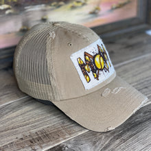 Load image into Gallery viewer, Softball Mom Raggy Patch Trucker Hat