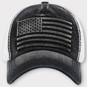 American Flag Mesh Baseball Cap